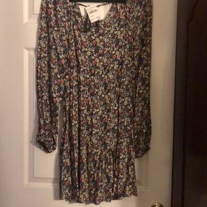 Dress long sleeve tiered